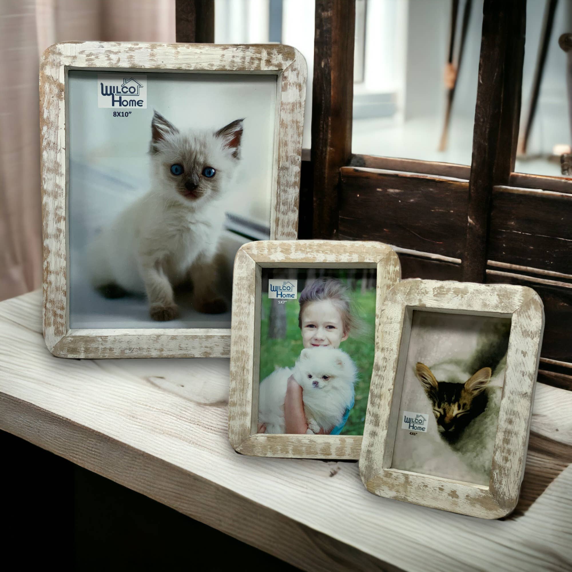 Curved Edge Photo Frame with Easel Back - HER Home Design Boutique